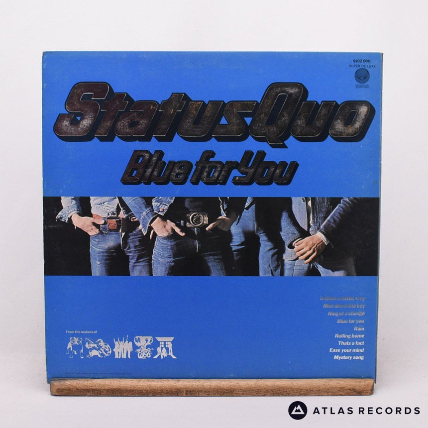 Status Quo - Blue For You - Embossed Sleeve Gatefold LP Vinyl Record - VG+/EX