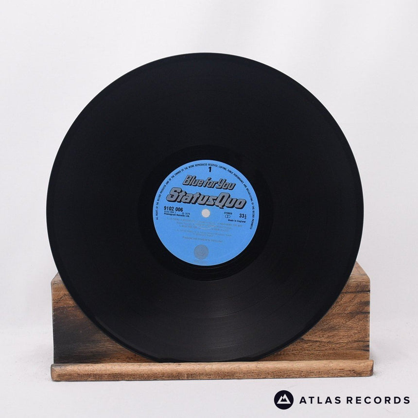 Status Quo - Blue For You - Embossed Sleeve Gatefold LP Vinyl Record - VG+/VG+