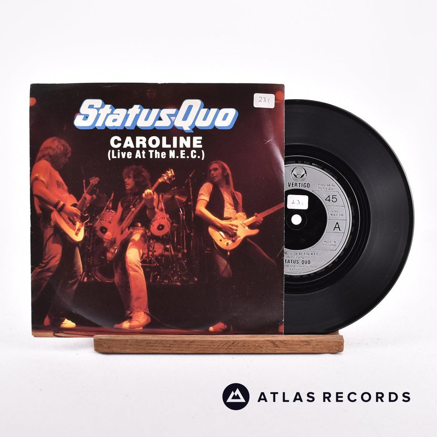 Status Quo Caroline 7" Vinyl Record - Front Cover & Record