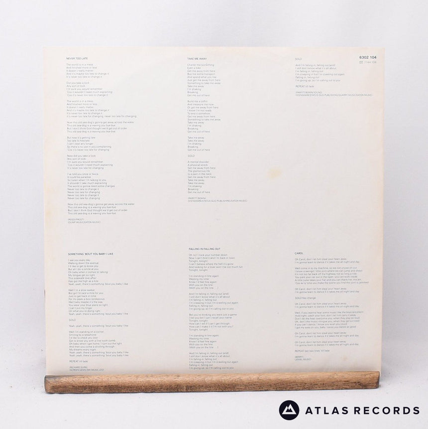 Status Quo - Never Too Late - Townhouse LP Vinyl Record - VG+/EX