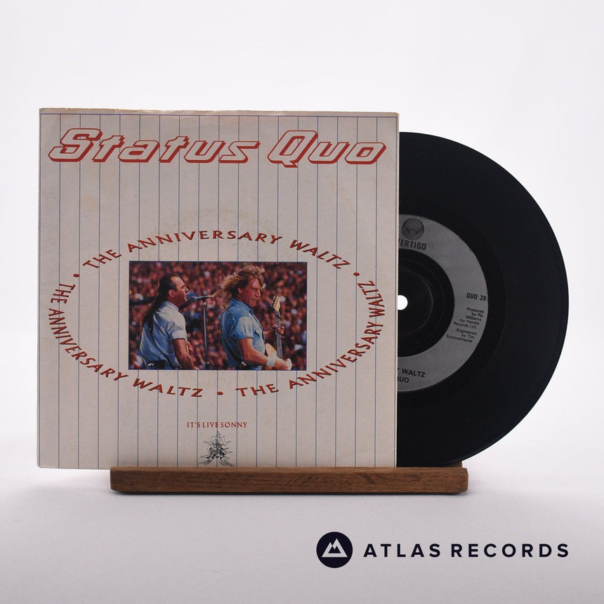 Status Quo The Anniversary Waltz 7" Vinyl Record - Front Cover & Record