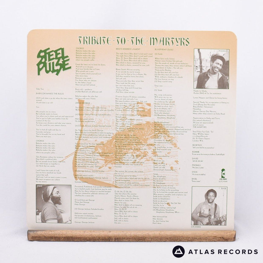 Steel Pulse - Tribute To The Martyrs - Jonz LP Vinyl Record - EX/EX