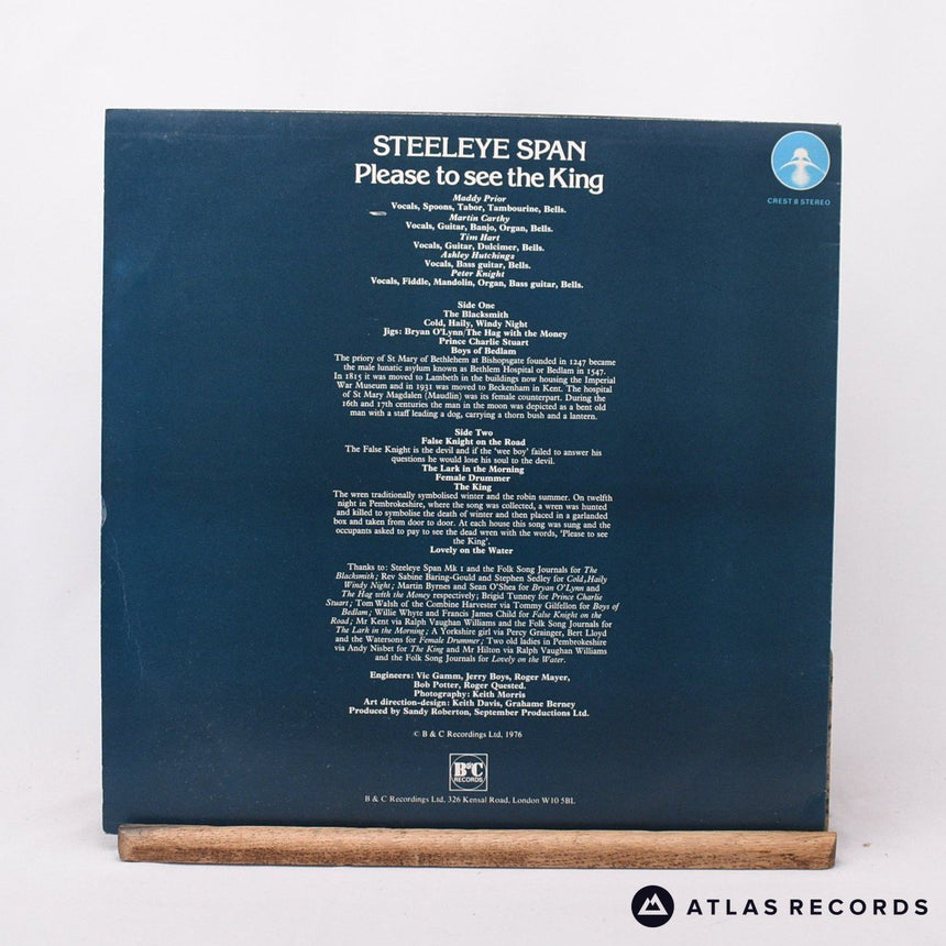 Steeleye Span - Please To See The King - A-2 B-2 LP Vinyl Record - VG+/EX
