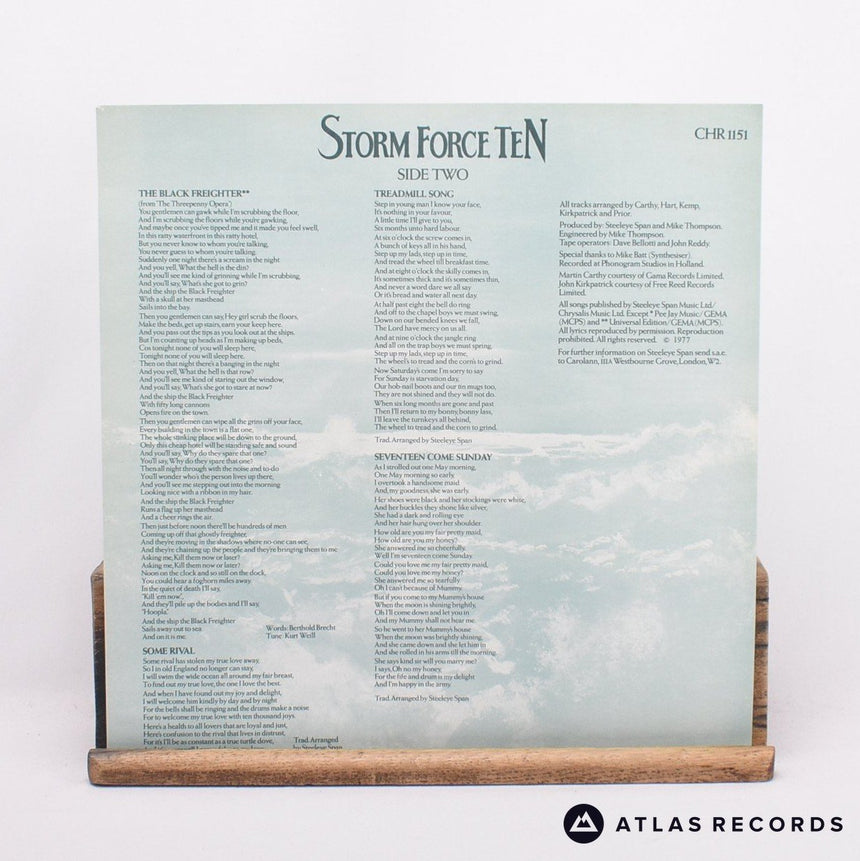 Steeleye Span - Storm Force Ten - Lyric Sheet LP Vinyl Record - VG+/EX