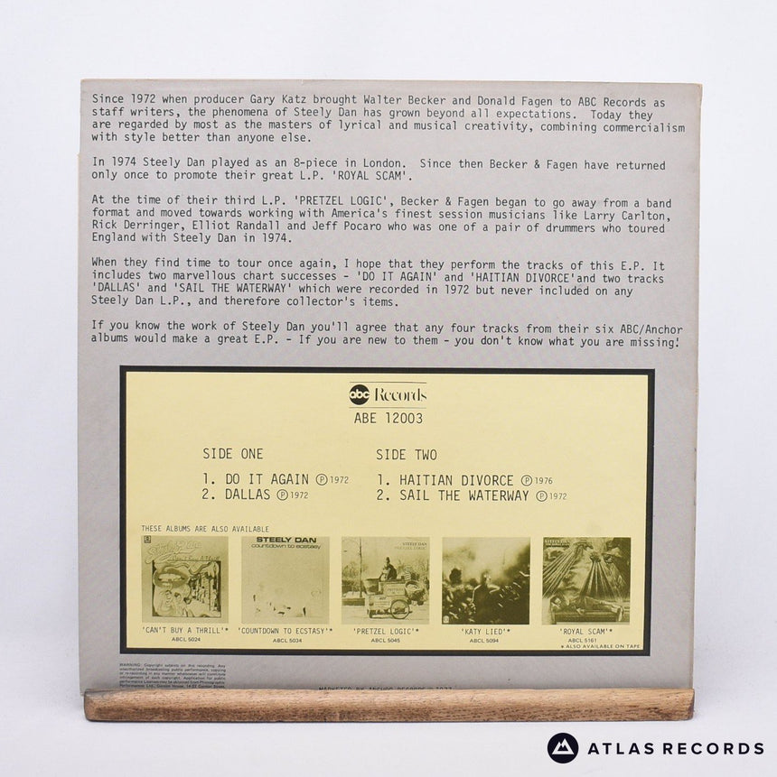 Steely Dan - Four Tracks From Steely Dan - 12" Vinyl Record - EX/EX