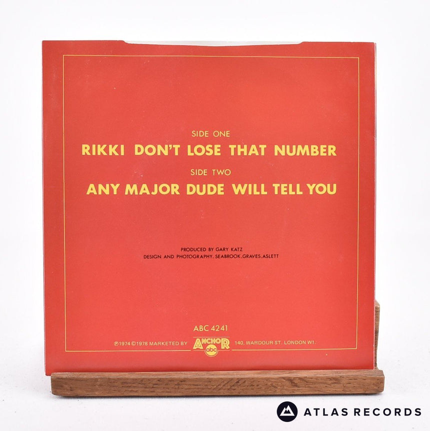 Steely Dan - Rikki Don't Lose That Number - 7" Vinyl Record - EX/EX