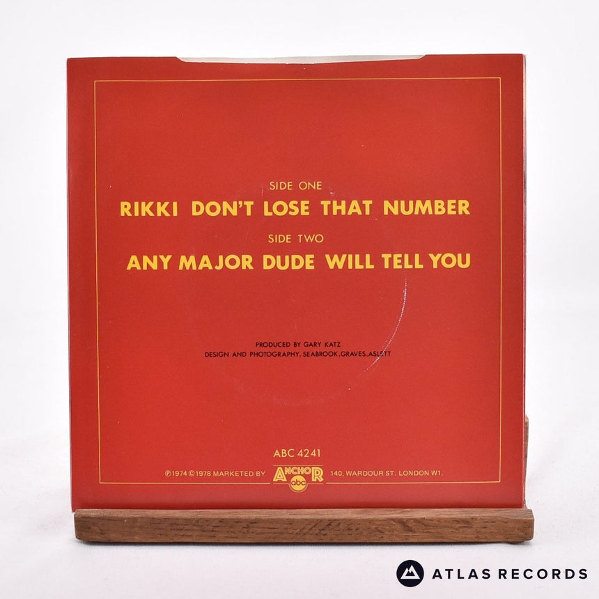 Steely Dan - Rikki Don't Lose That Number - 7" Vinyl Record - VG+/VG+