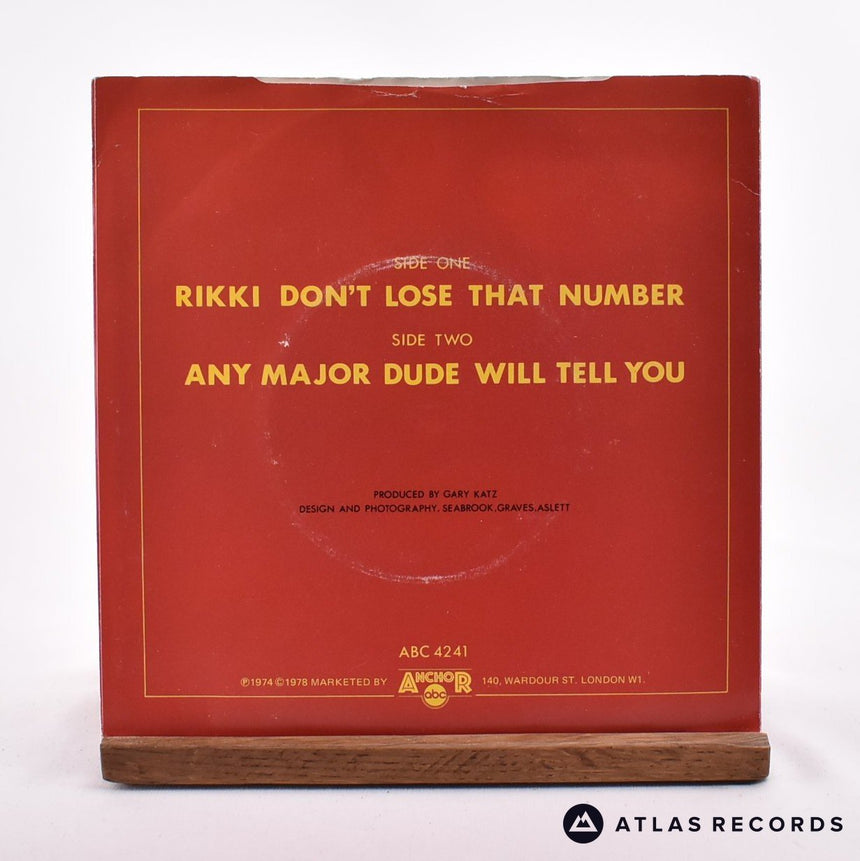 Steely Dan - Rikki Don't Lose That Number - Reissue 7" Vinyl Record - VG+/VG+