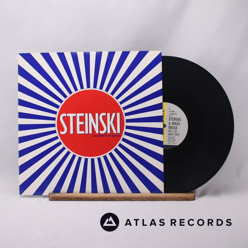 Steinski & Mass Media We'll Be Right Back 12" Vinyl Record - Front Cover & Record