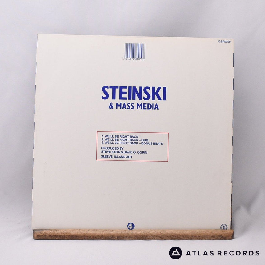 Steinski & Mass Media - We'll Be Right Back - 12" Vinyl Record - EX/EX