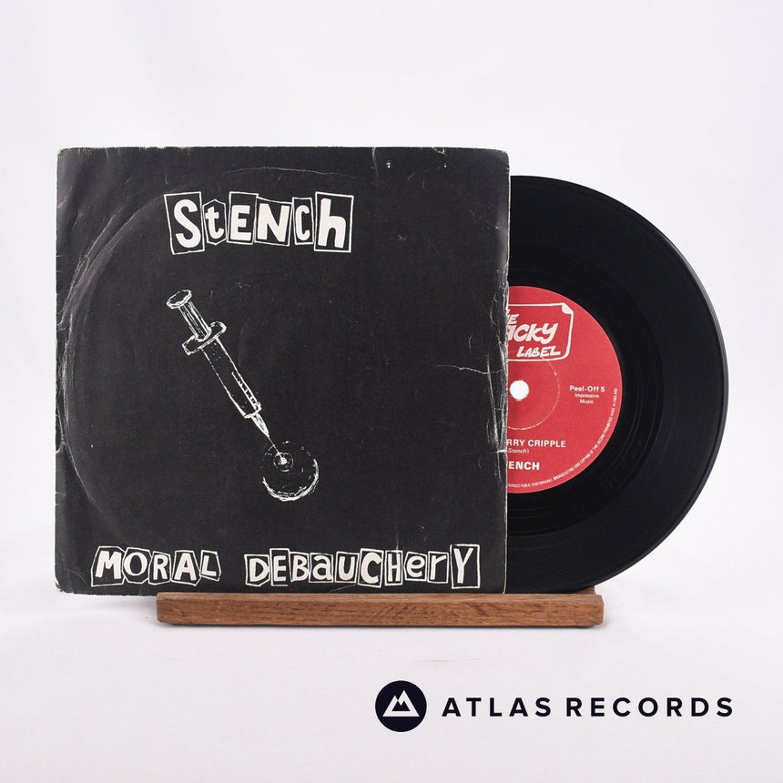 Stench Moral Debauchery 7" Vinyl Record - Front Cover & Record