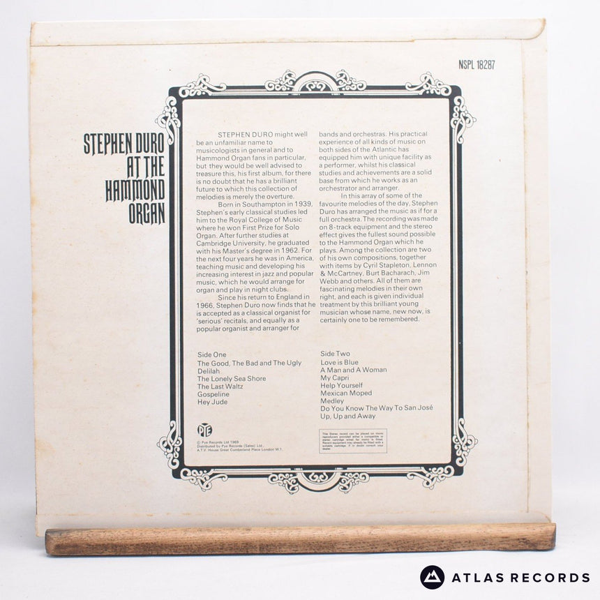 Stephen Duro - At The Hammond Organ - LP Vinyl Record - VG+/EX