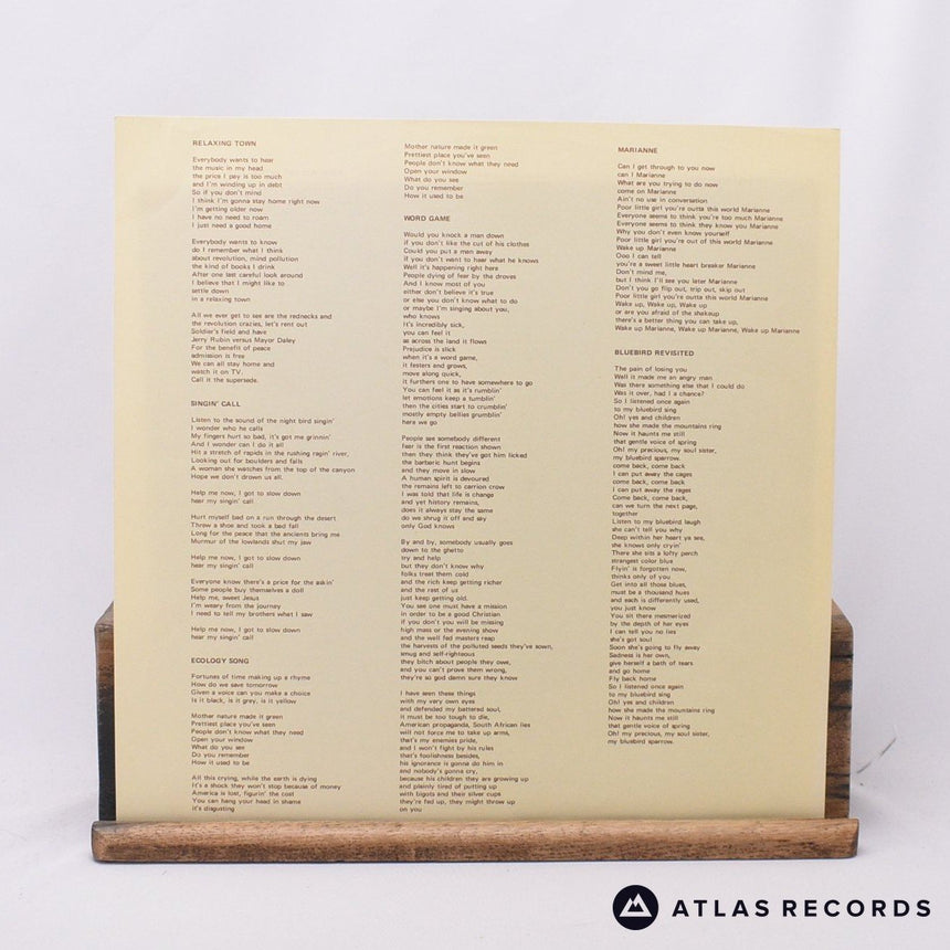 Stephen Stills - Stephen Stills 2 - Lyric Sheet A B LP Vinyl Record - VG/VG+