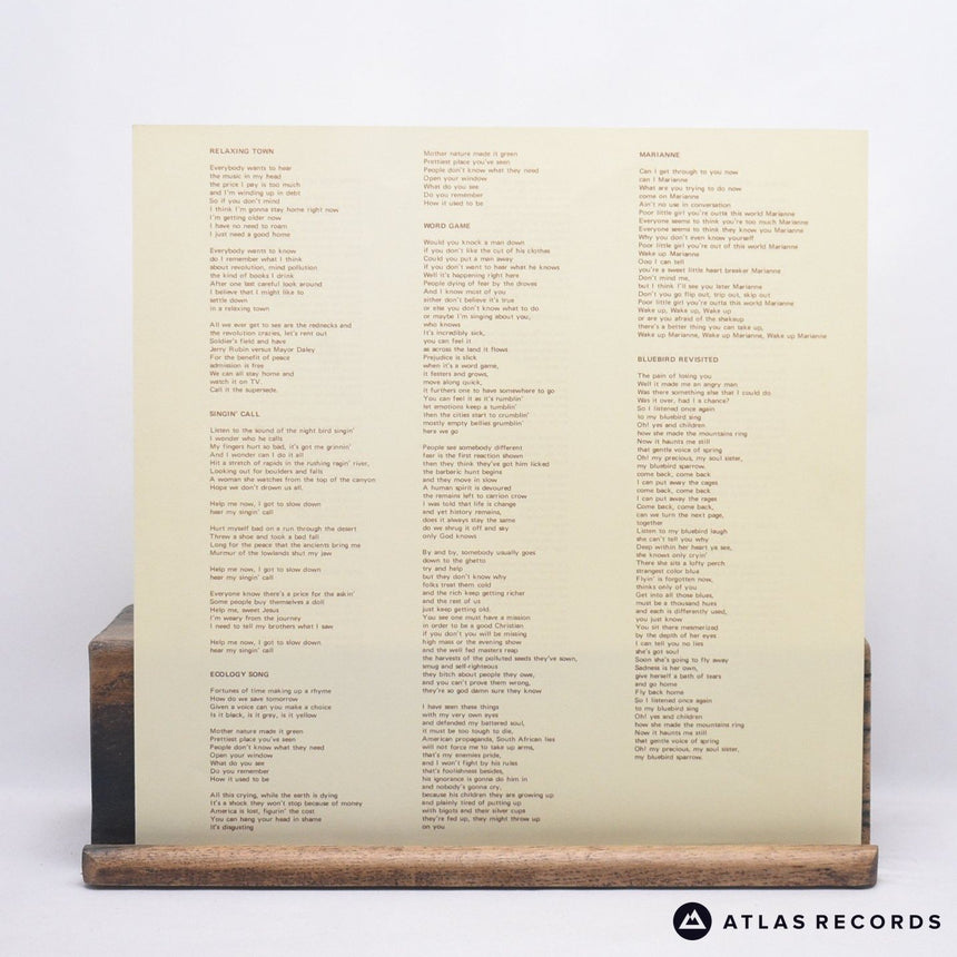 Stephen Stills - Stephen Stills 2 - Lyric Sheet A-7 B9 LP Vinyl Record - VG/VG+