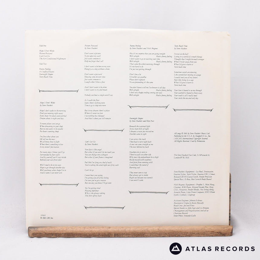 Steve Hackett - Cured - LP Vinyl Record - VG+/VG+