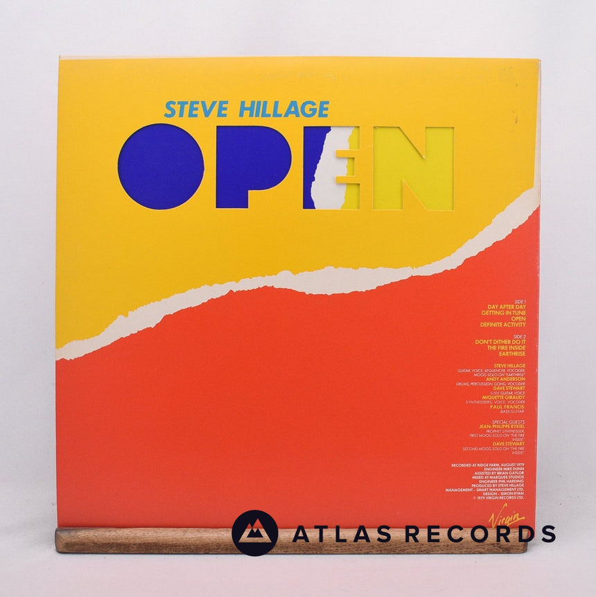 Steve Hillage - Open - Die-Cut Sleeve First Press LP Vinyl Record - EX/EX