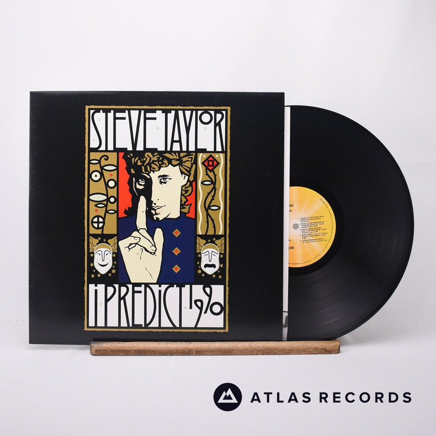 Steve Taylor - I Predict 1990 - Lyric Sheet LP Vinyl Record - VG+/EX