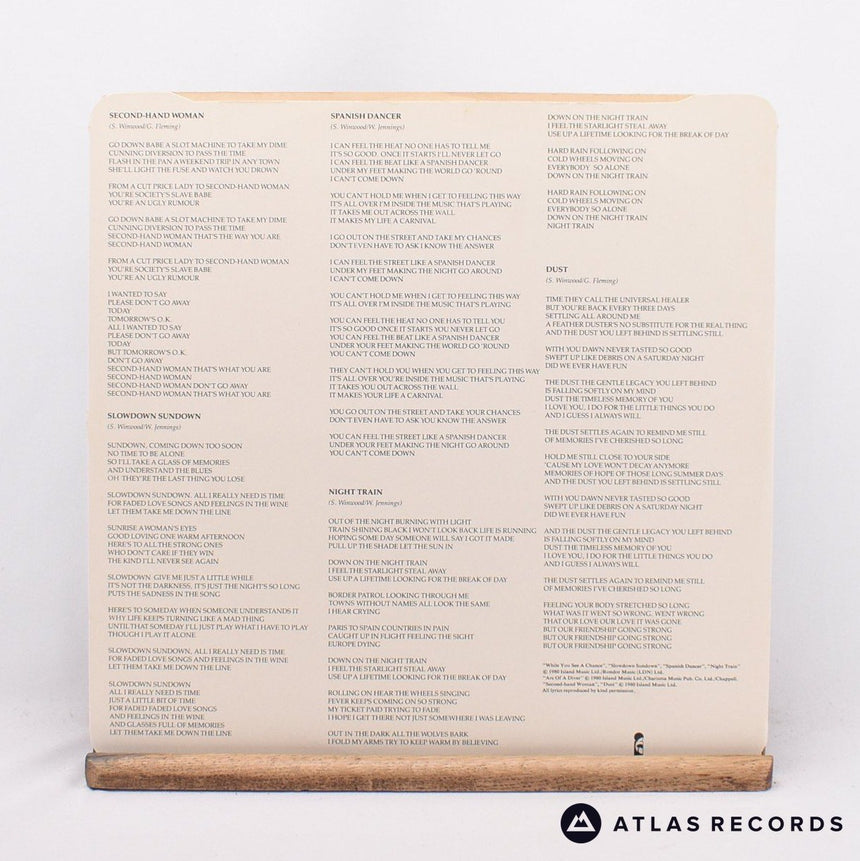 Steve Winwood - Arc Of A Diver - LP Vinyl Record - EX/EX