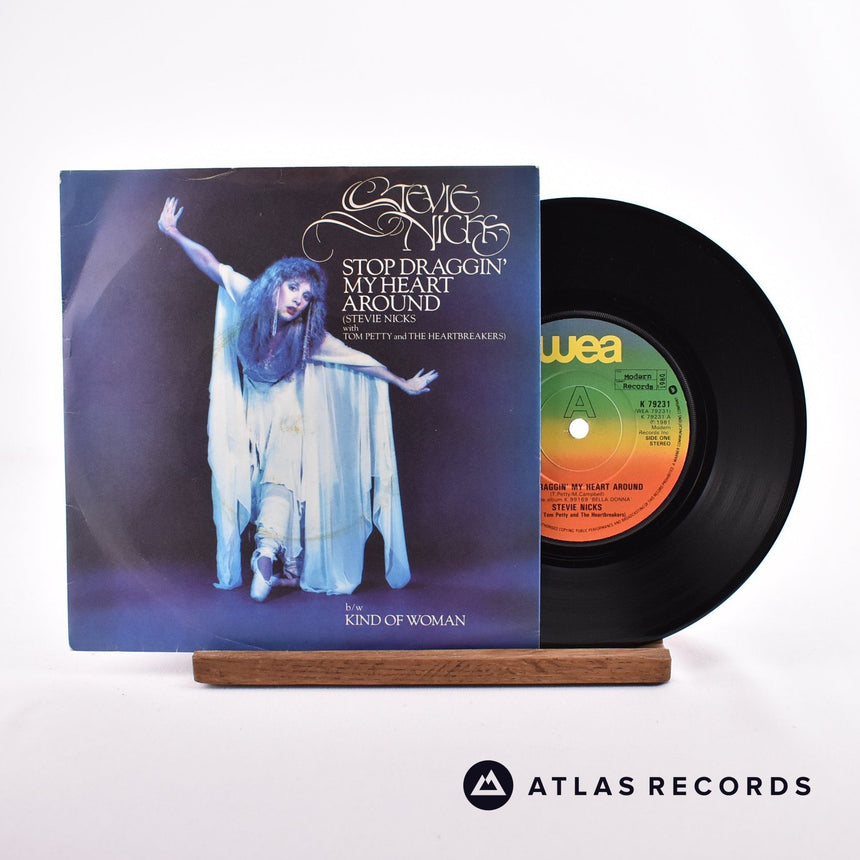 Stevie Nicks Stop Draggin' My Heart Around 7" Vinyl Record - Front Cover & Record
