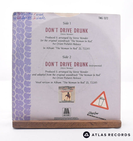Stevie Wonder - Don't Drive Drunk - 7" Vinyl Record - VG+/EX