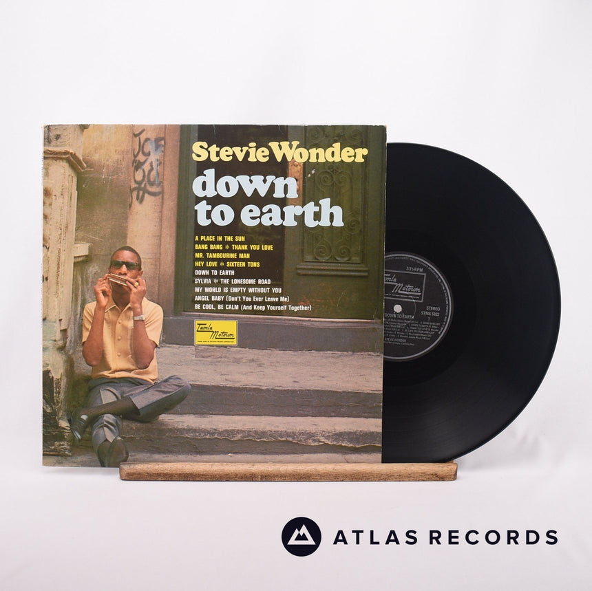 Stevie Wonder Down To Earth LP Vinyl Record - Front Cover & Record