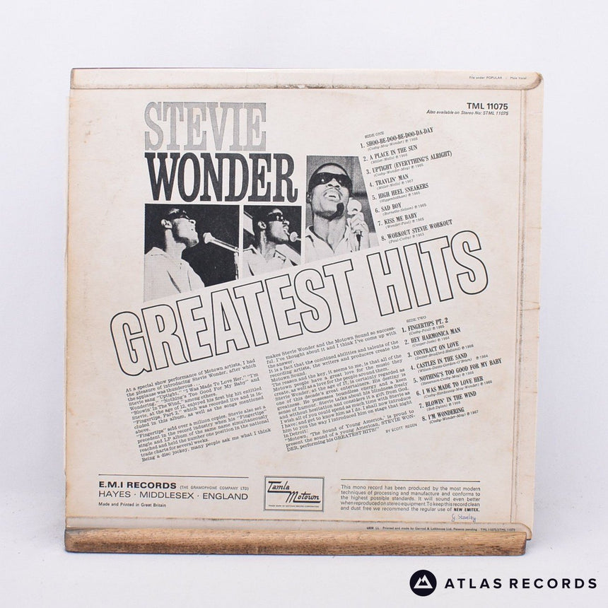 Stevie Wonder - Greatest Hits - Reissue LP Vinyl Record - VG+/VG+