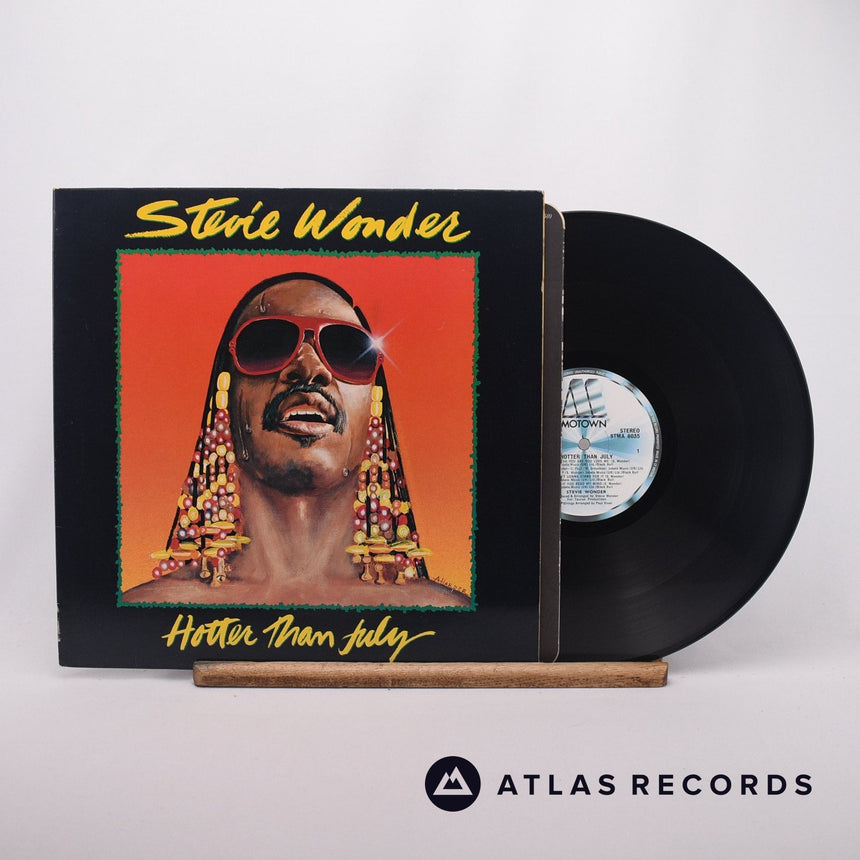 Stevie Wonder Hotter Than July LP Vinyl Record - Front Cover & Record