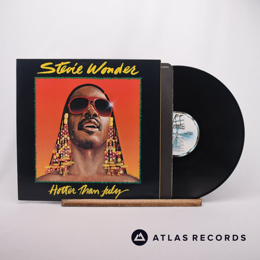 Stevie Wonder Hotter Than July LP Vinyl Record - Front Cover & Record