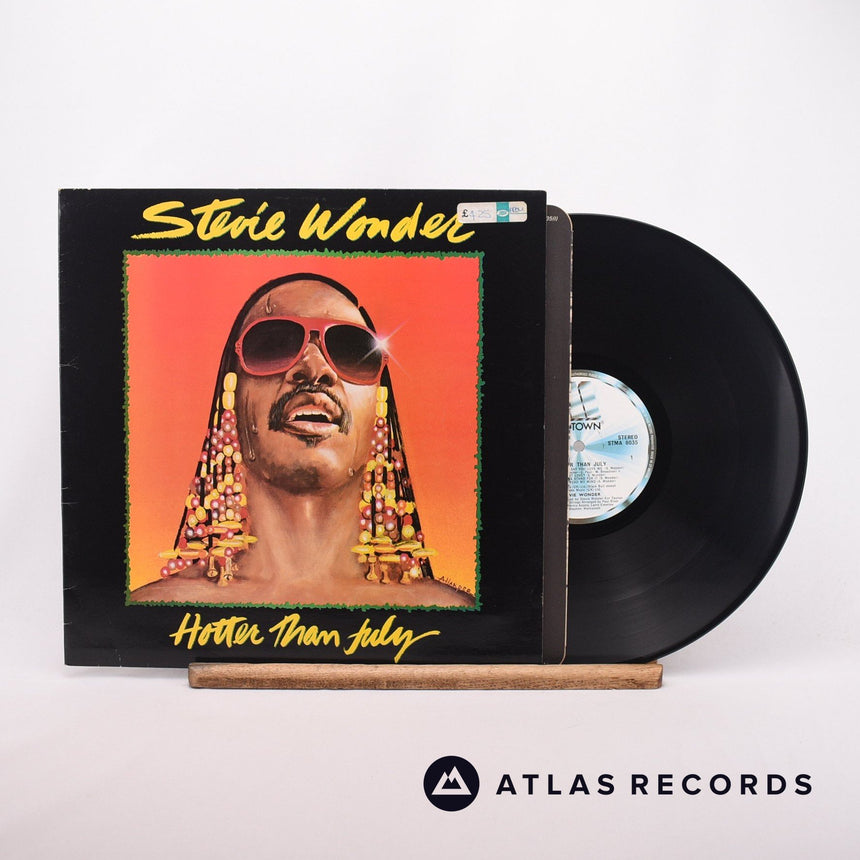 Stevie Wonder Hotter Than July LP Vinyl Record - Front Cover & Record