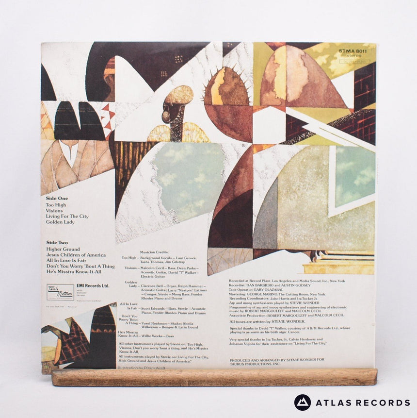 Stevie Wonder - Innervisions - Gatefold A-1 B-2 LP Vinyl Record - EX/VG+
