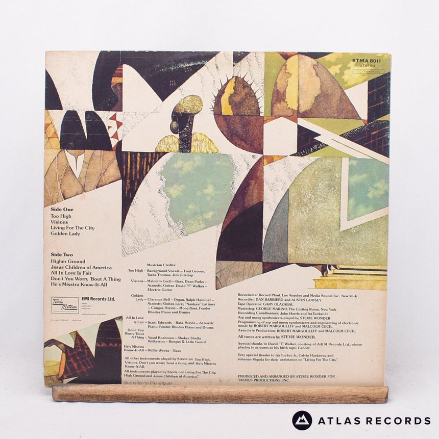 Stevie Wonder - Innervisions - A-5 B-2 LP Vinyl Record - VG+/EX