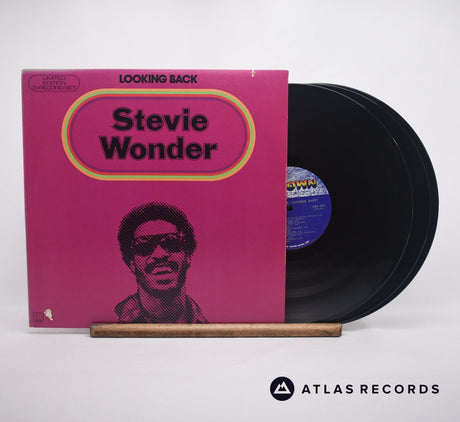 Stevie Wonder Looking Back 3 x LP Vinyl Record - Front Cover & Record