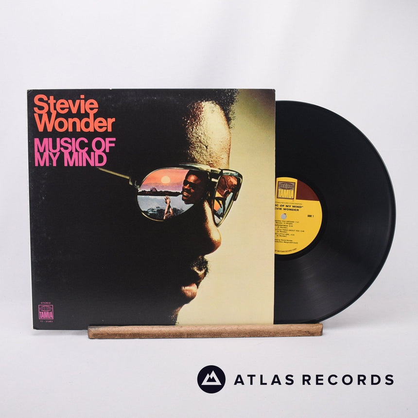 Stevie Wonder Music Of My Mind LP Vinyl Record - Front Cover & Record