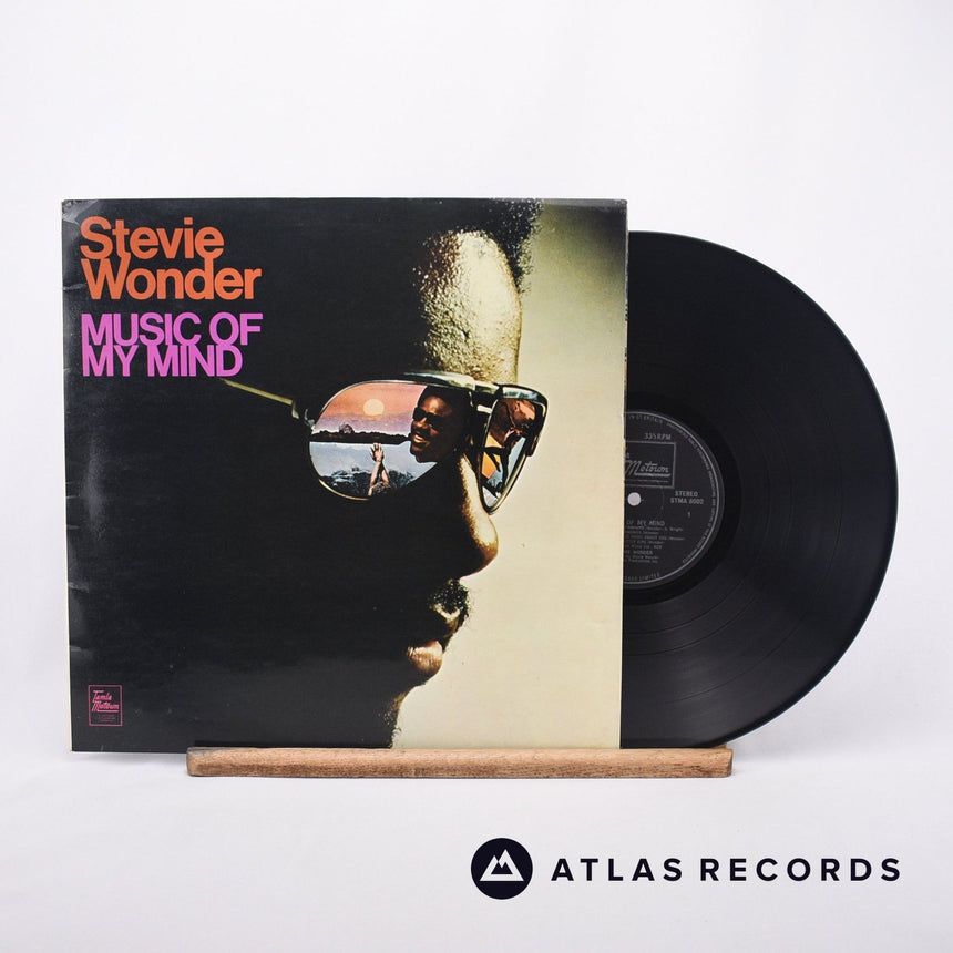 Stevie Wonder Music Of My Mind LP Vinyl Record - Front Cover & Record