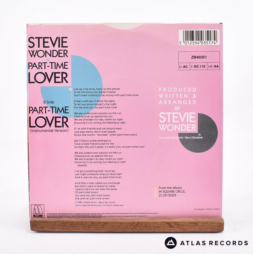 Stevie Wonder - Part-Time Lover - 7" Vinyl Record - EX/EX