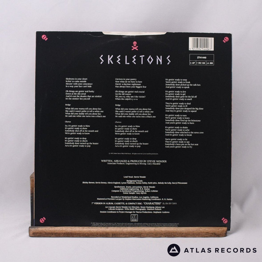Stevie Wonder - Skeletons - 12" Vinyl Record - VG+/EX