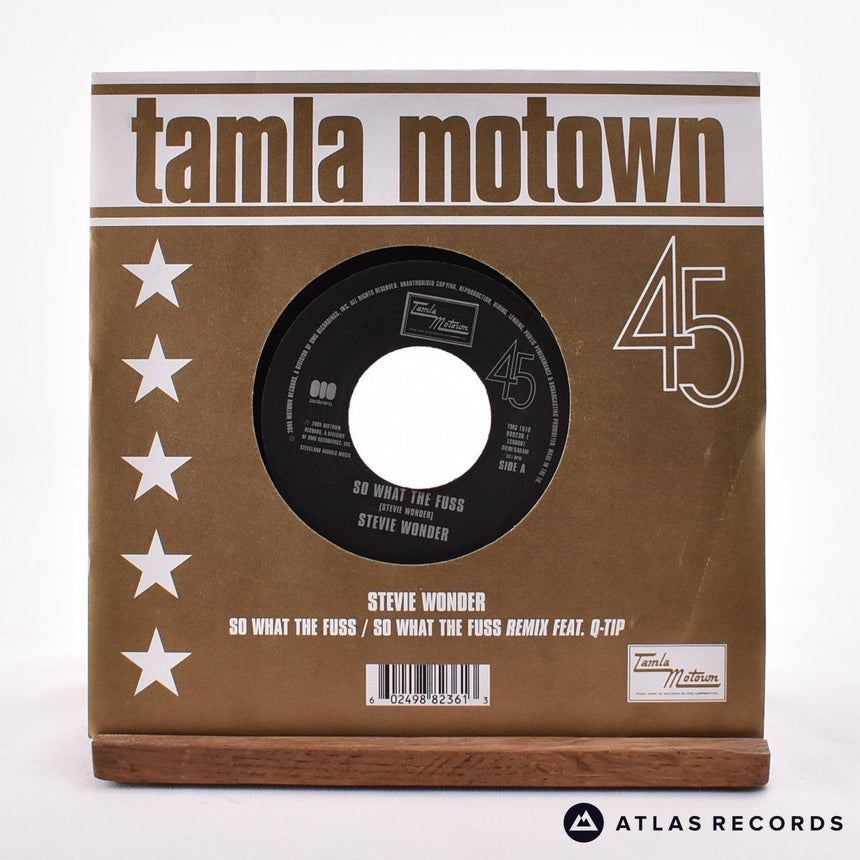 Stevie Wonder So What The Fuss 7" Vinyl Record - Front Cover & Record