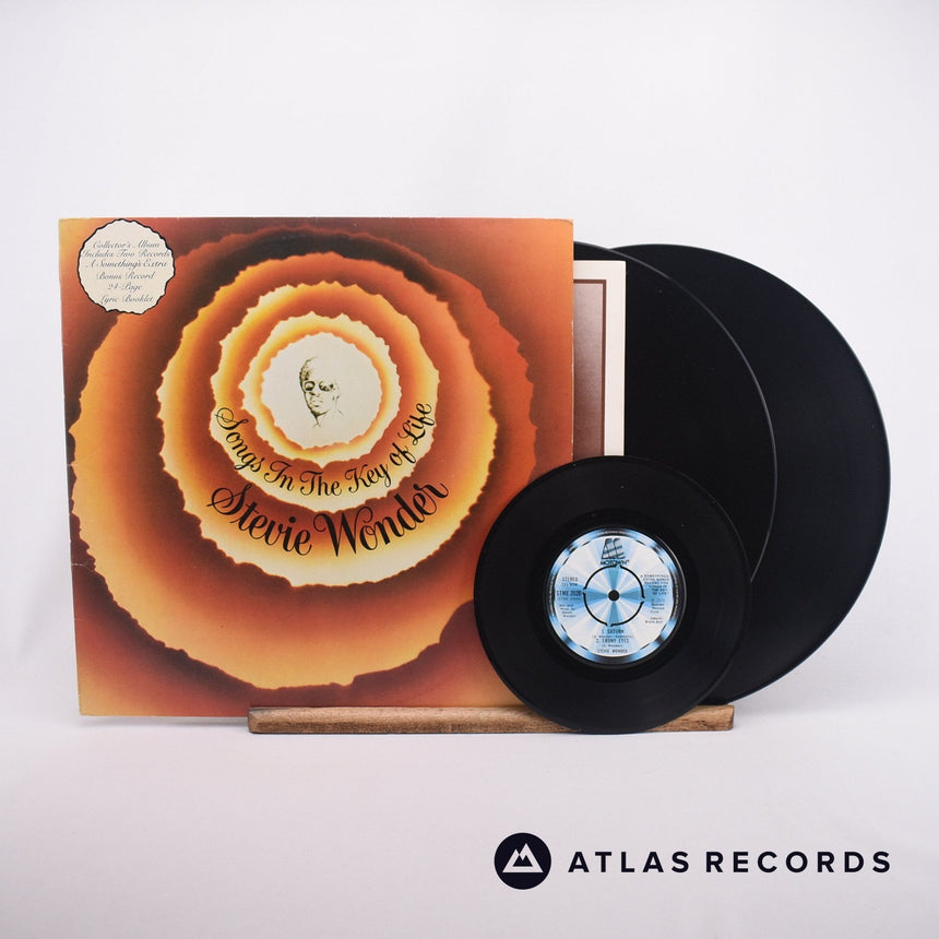 Stevie Wonder Songs In The Key Of Life 2 x LP + 7" Vinyl Record - Front Cover & Record
