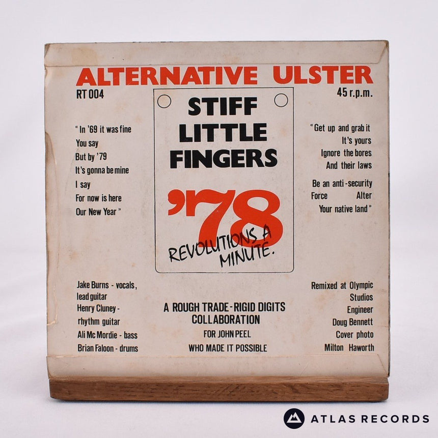 Stiff Little Fingers - Alternative Ulster - Porky 7" Vinyl Record - VG/VG+