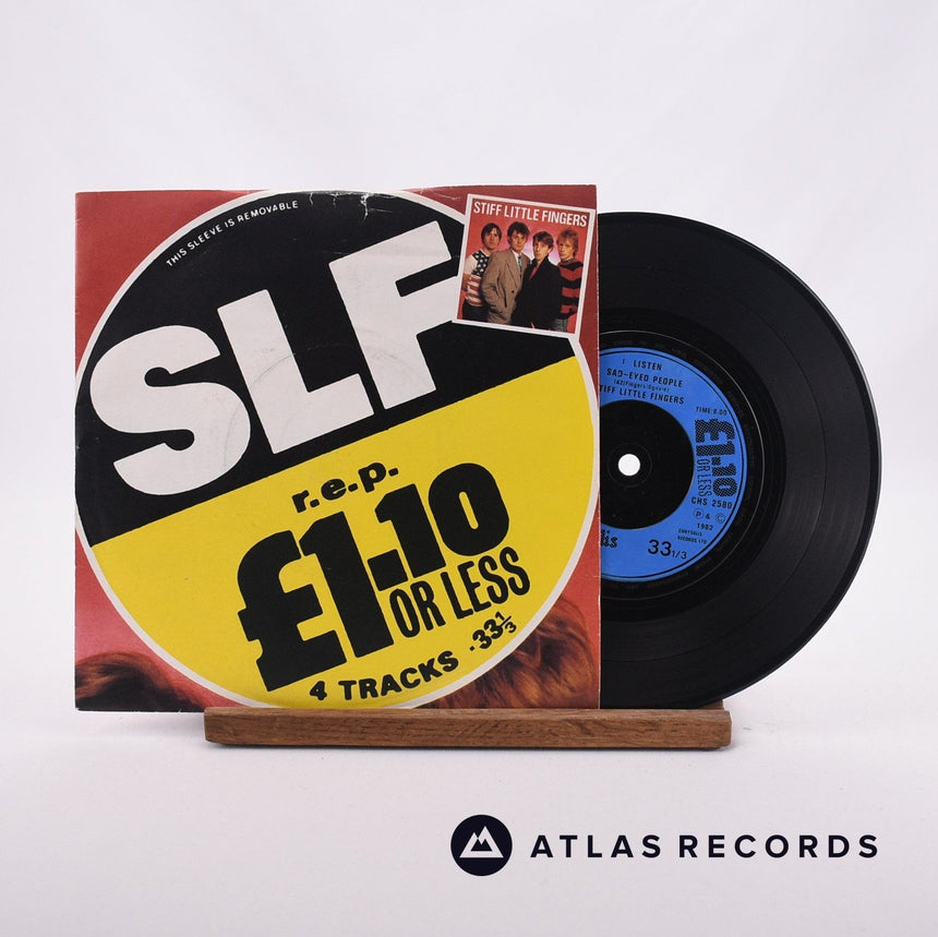 Stiff Little Fingers Listen 7" Vinyl Record - Front Cover & Record