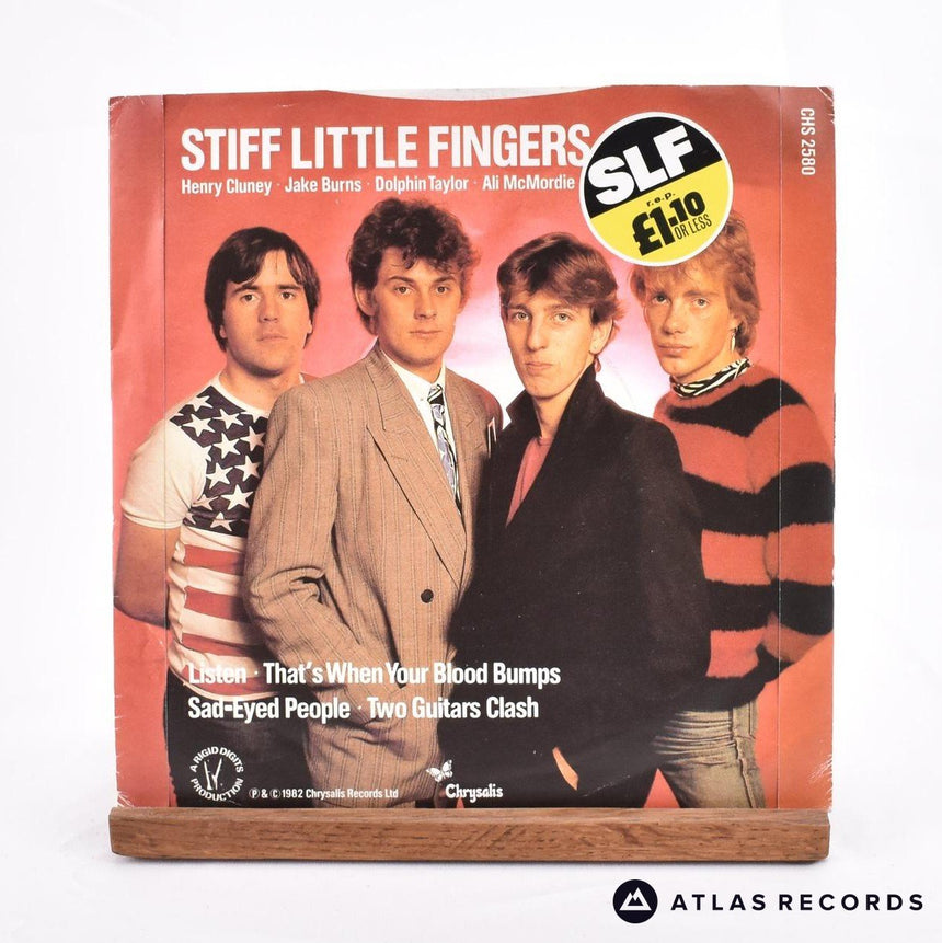 Stiff Little Fingers - Listen - 7" EP Vinyl Record - VG+/EX
