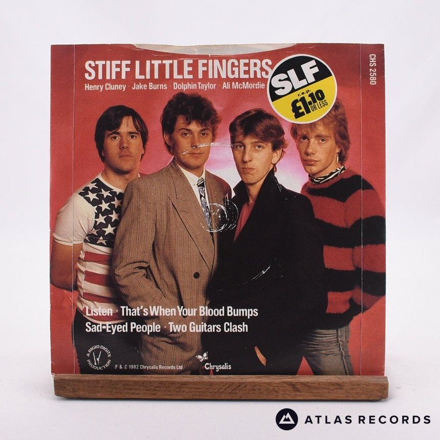 Stiff Little Fingers - Listen - 7" EP Vinyl Record - VG+/VG+