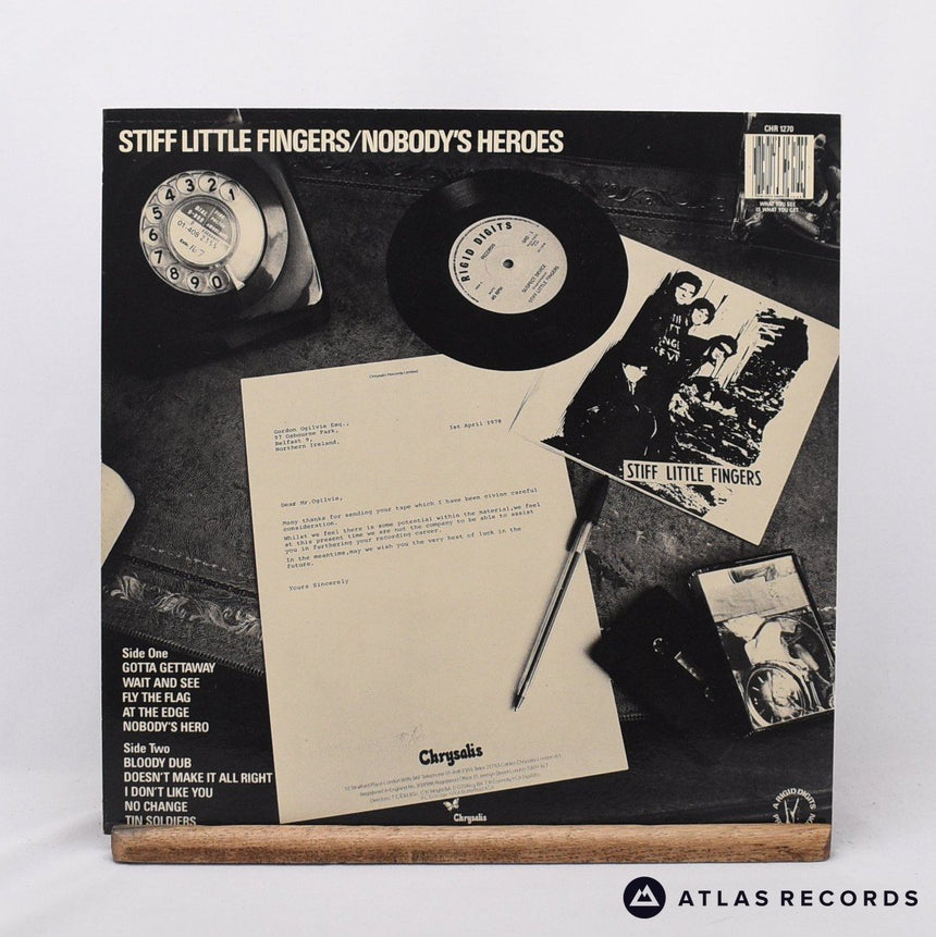 Stiff Little Fingers - Nobody's Heroes - A//3 B//3 LP Vinyl Record - EX/VG+