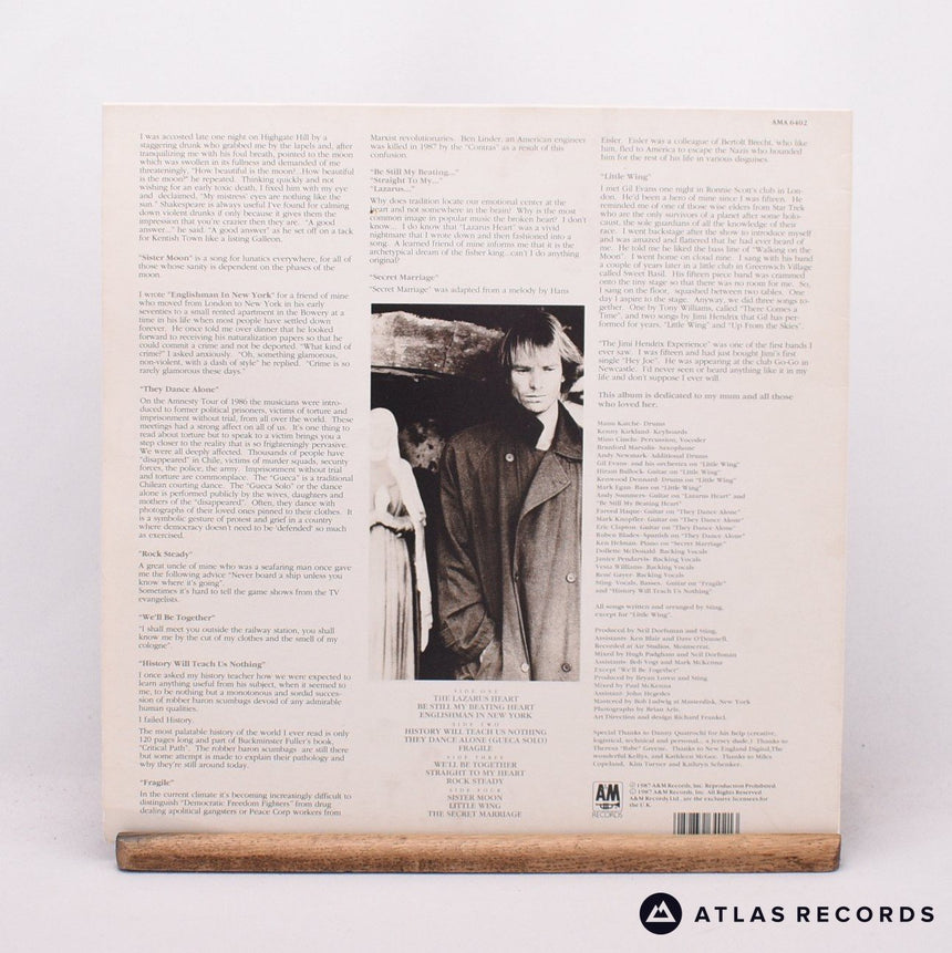 Sting - ...Nothing Like The Sun - 2 x LP Vinyl Record - EX/EX