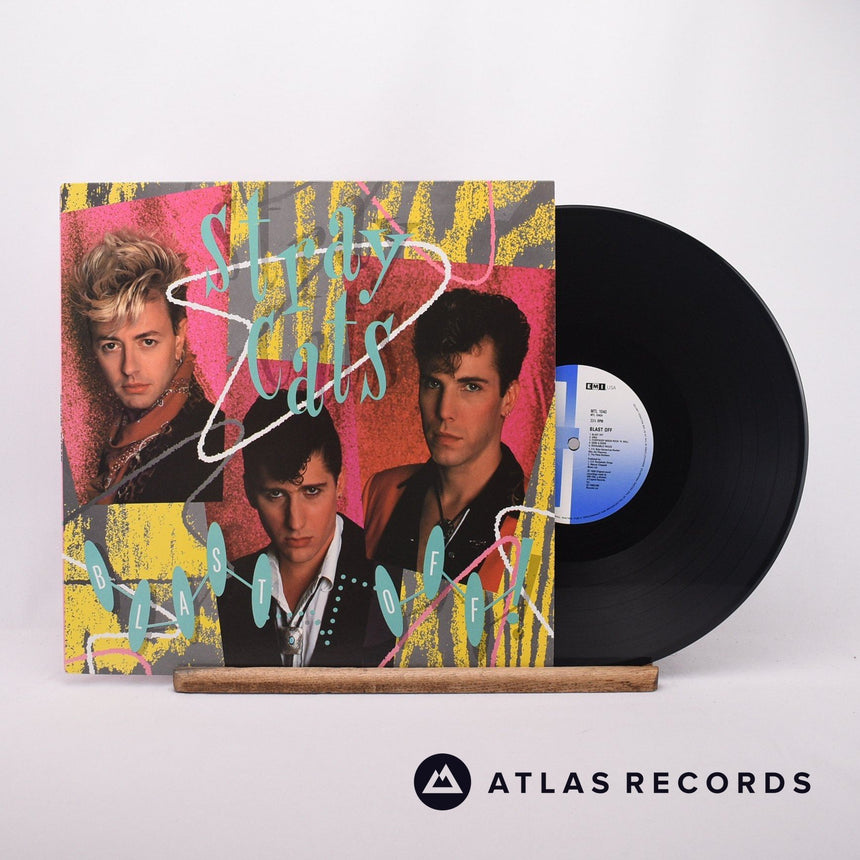 Stray Cats Blast Off LP Vinyl Record - Front Cover & Record