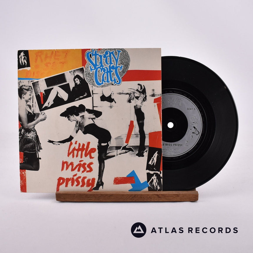 Stray Cats Little Miss Prissy 7" Vinyl Record - Front Cover & Record