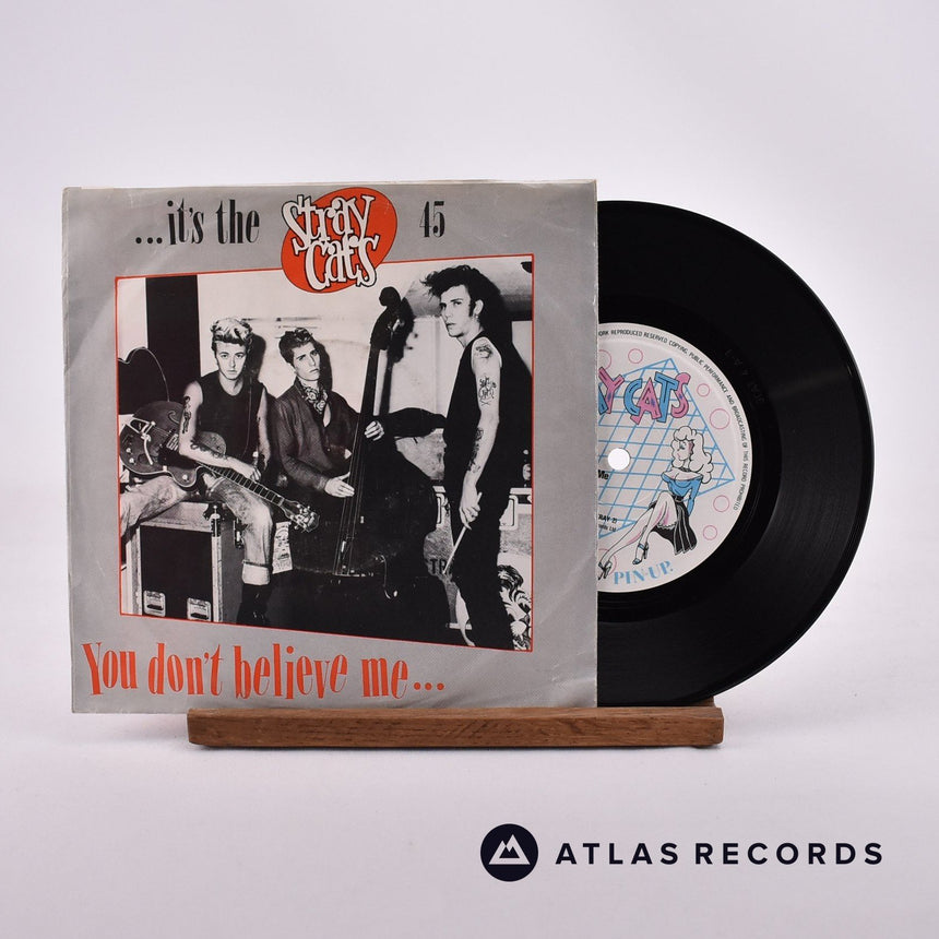 Stray Cats You Don't Believe Me 7" Vinyl Record - Front Cover & Record