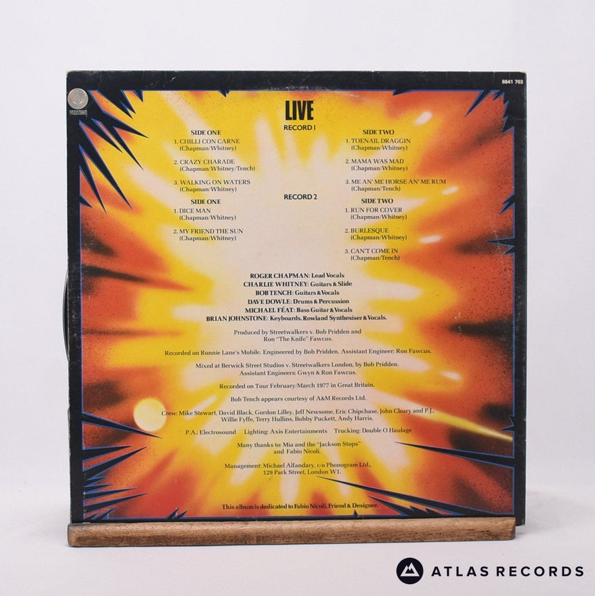 Streetwalkers - Live - Gatefold Double LP Vinyl Record - VG+/VG