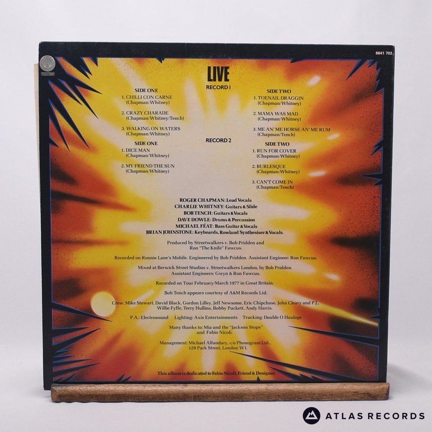 Streetwalkers - Live - Porky Gatefold Double LP Vinyl Record - VG+/VG+