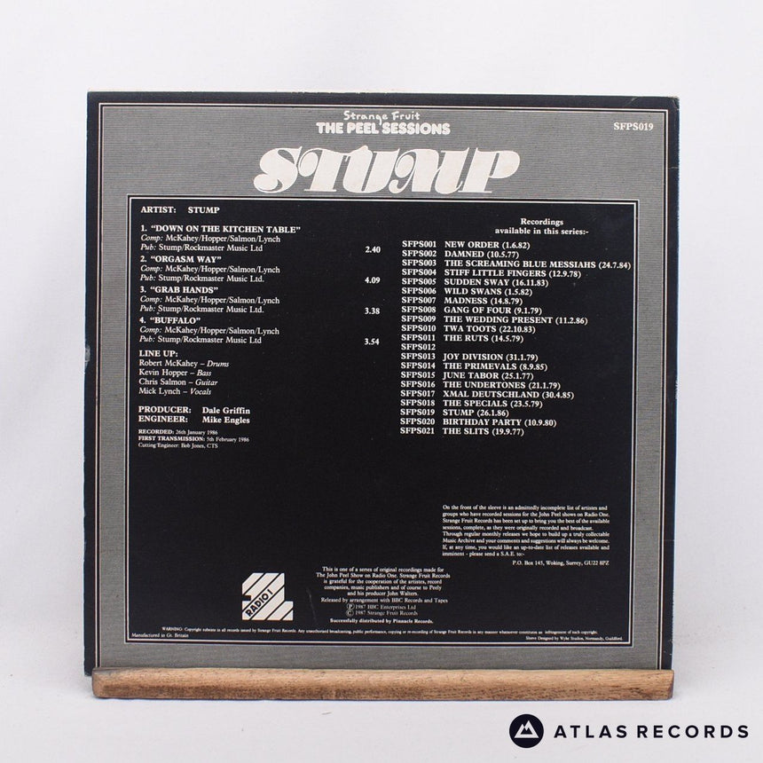 Stump - The Peel Sessions - 12" Vinyl Record - VG+/EX